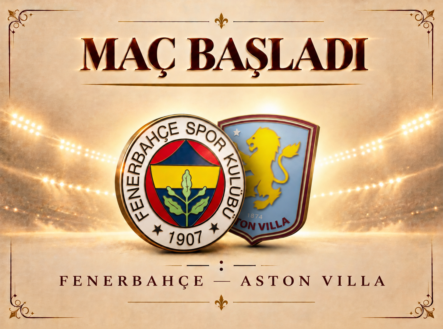 Fenerbahçe İngiltere’de sahnede: Aston Villa maçı başladı
