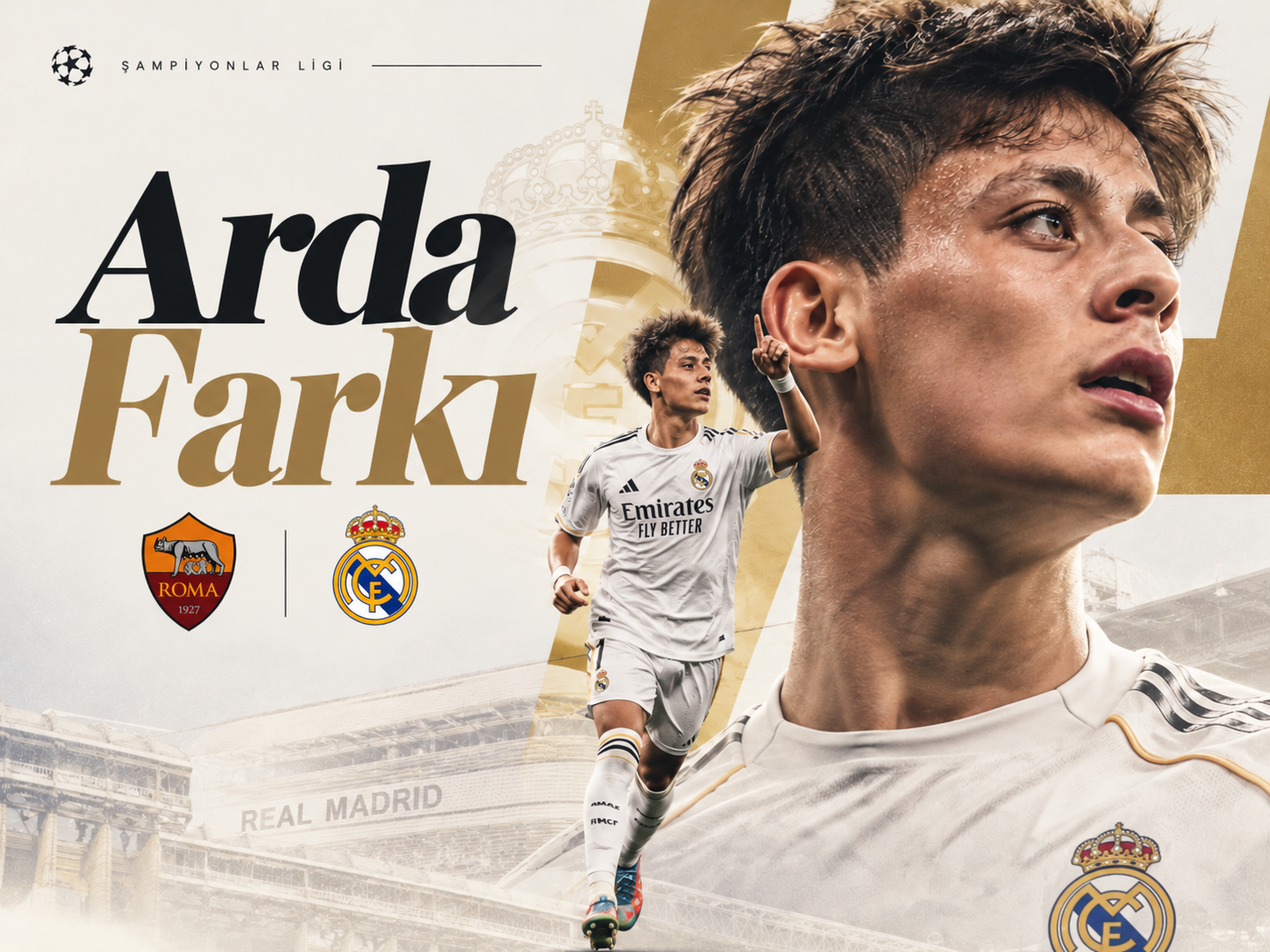 Real Madrid-Roma maçında gol yağmuru
