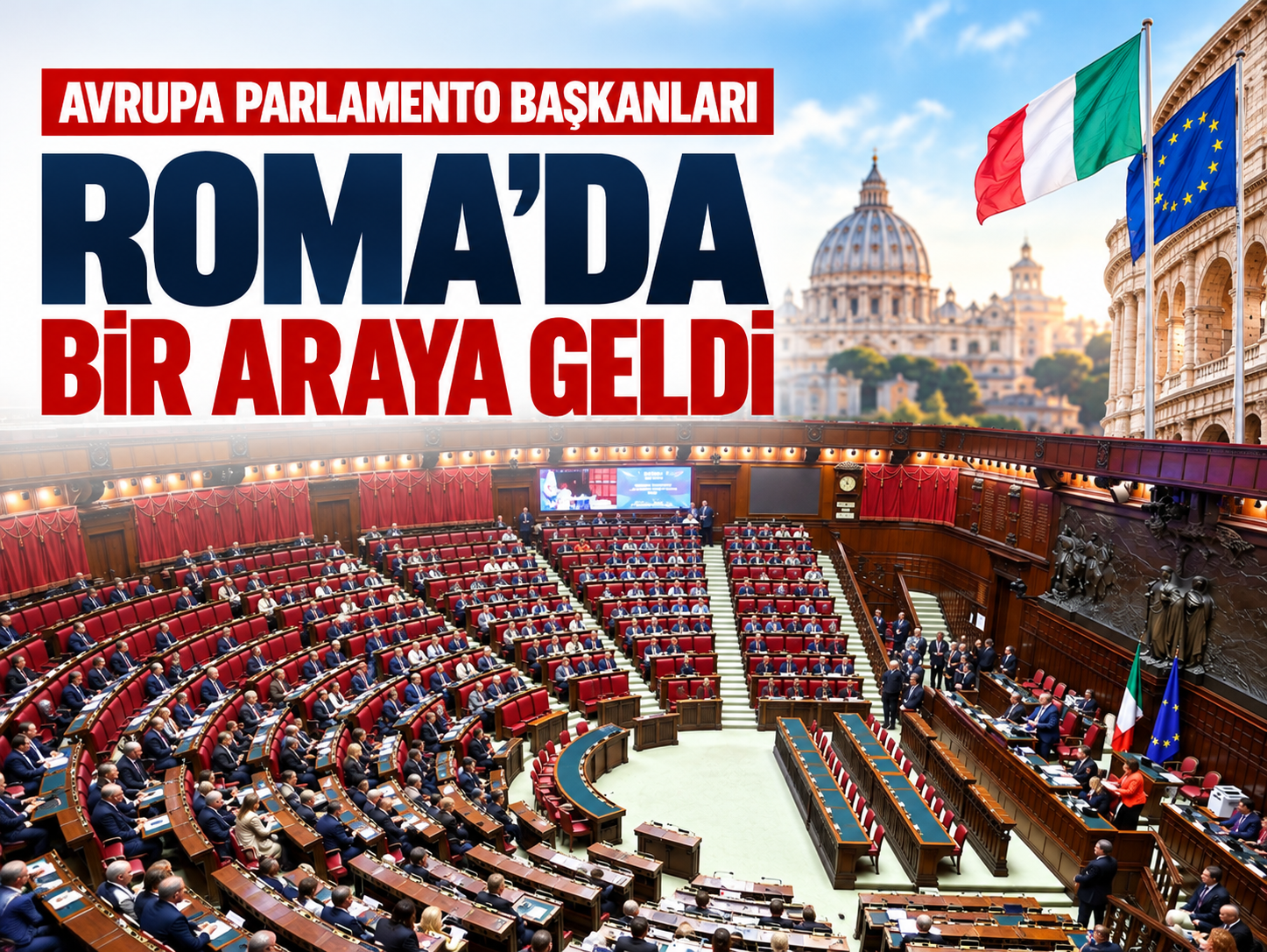Avrupa Parlamento Başkanları Roma'da bir araya geldi