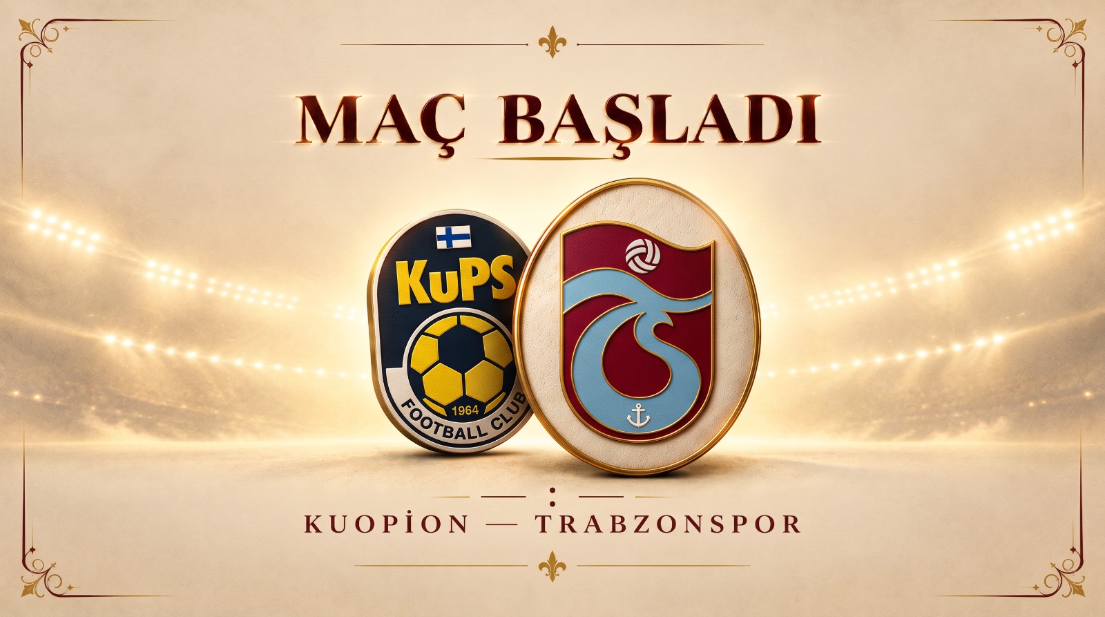 Trabzonspor’un Kuopion deplasmanındaki Avrupa sınavı başladı