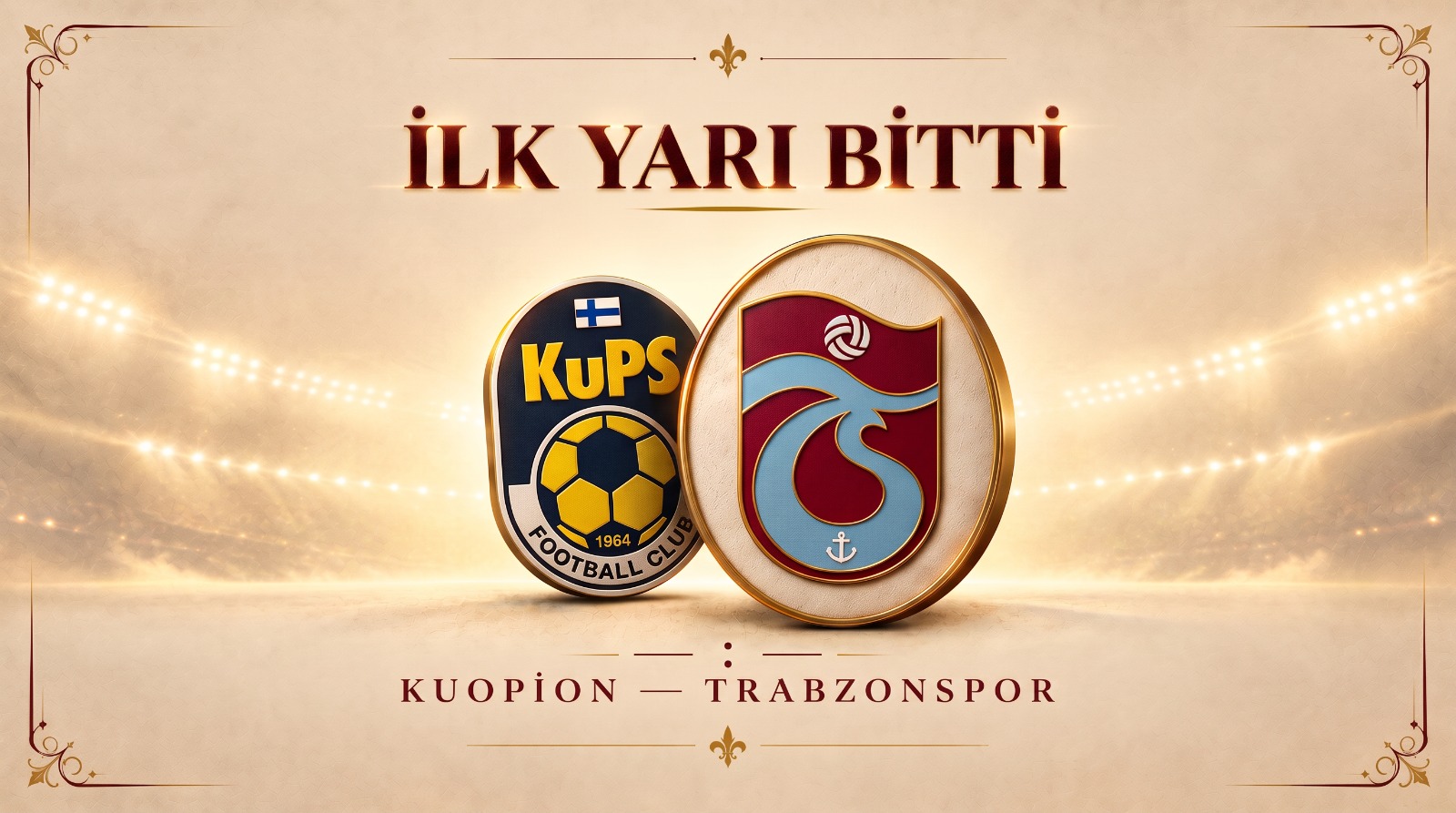 Trabzonspor ilk yarıyı önde tamamladı