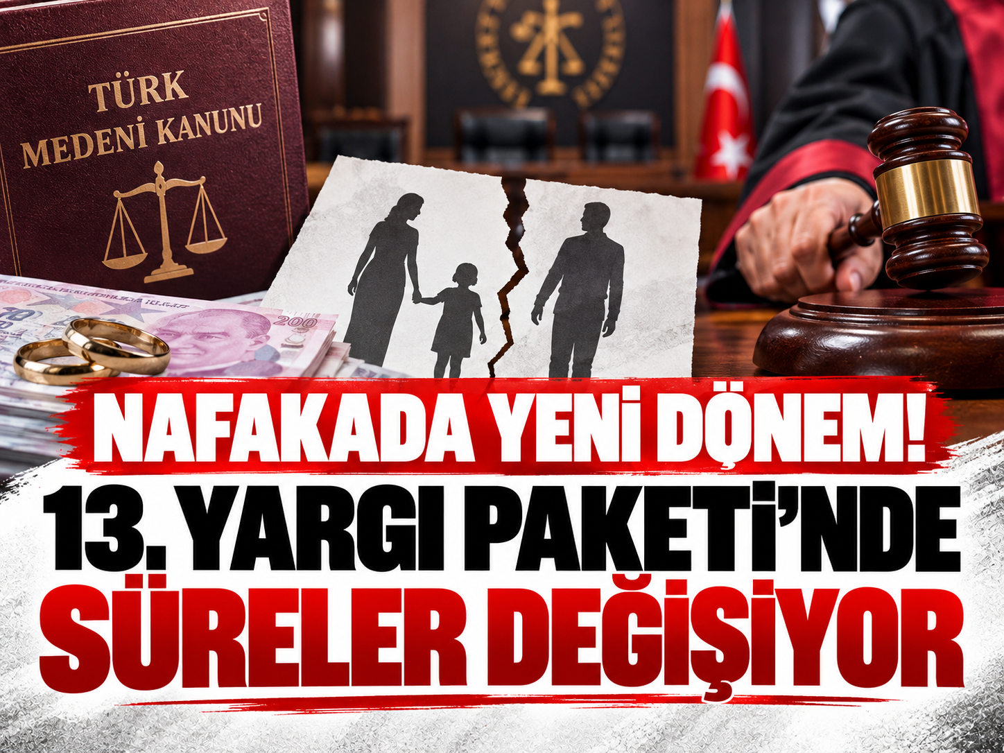 Nafakada yeni dönem! 13. Yargı Paketi'nde süreler değişiyor