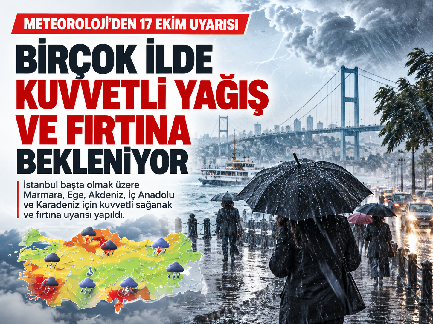 Meteoroloji uyardı: Yağışlar şiddetlenecek