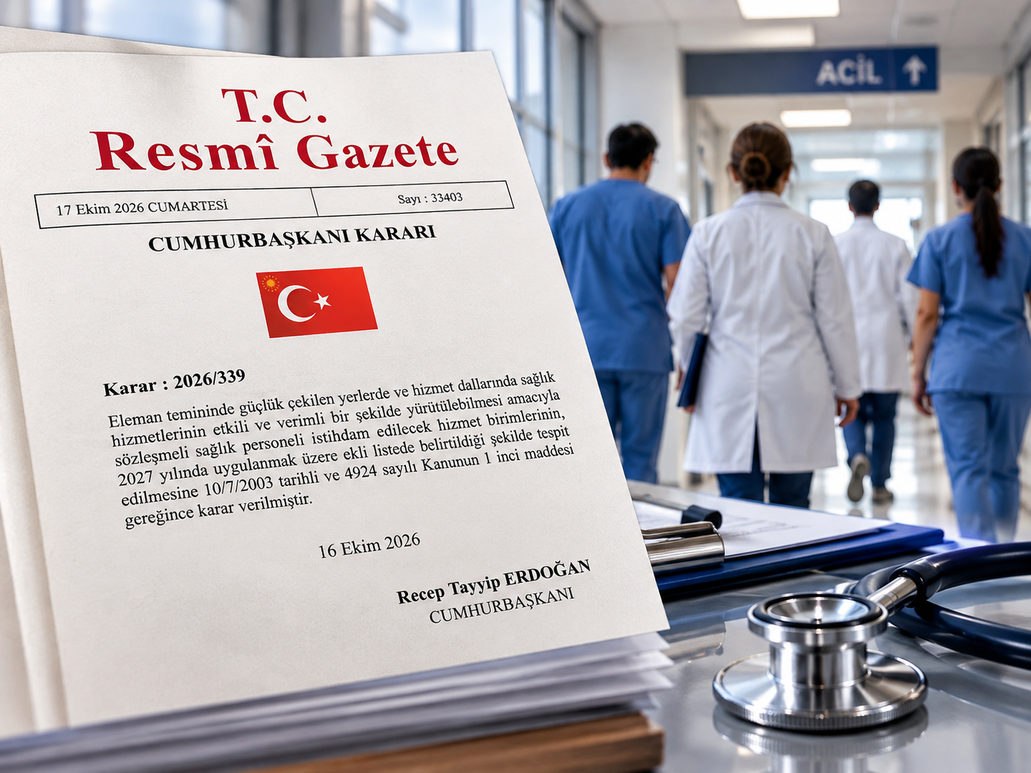 Resmi Gazete’de yayımlandı: Sağlık personeli için yeni karar