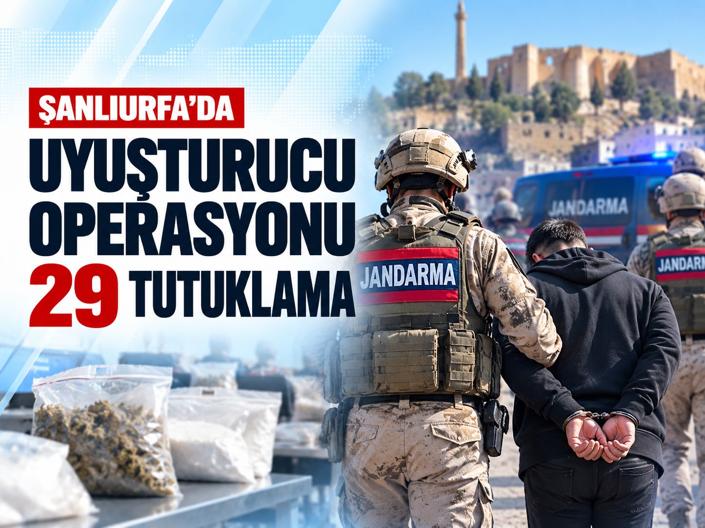 Şanlıurfa'da uyuşturucu operasyonu: 29 tutuklama