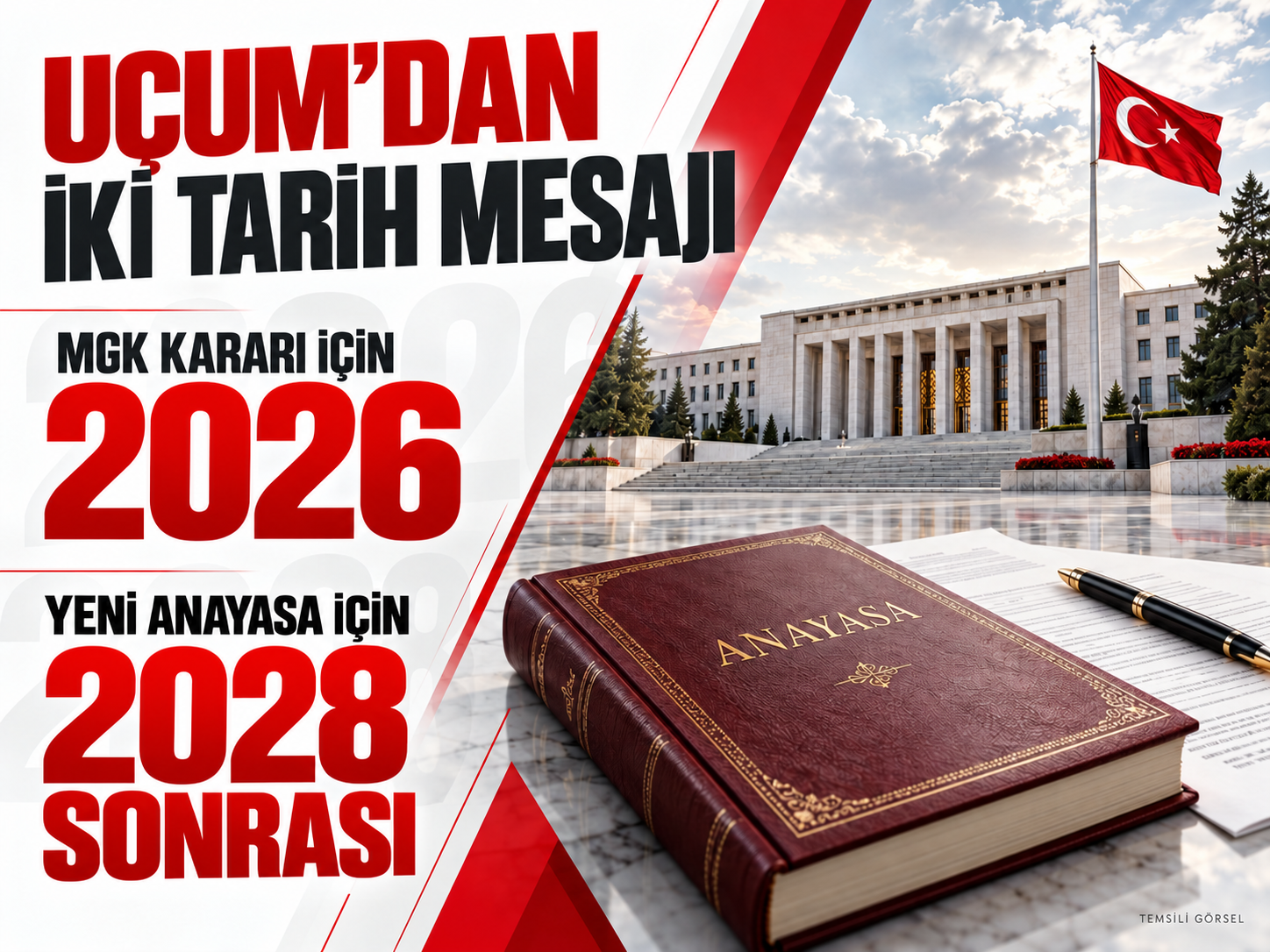 Mehmet Uçum'dan iki tarih mesajı: MGK için 2026, anayasa için 2028