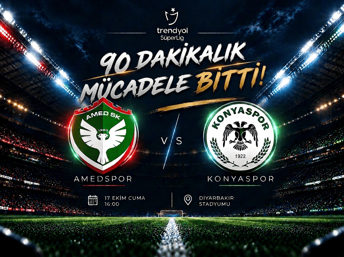 Amedspor'dan Konyaspor karşısında galibiyet! Gol Diagne'den