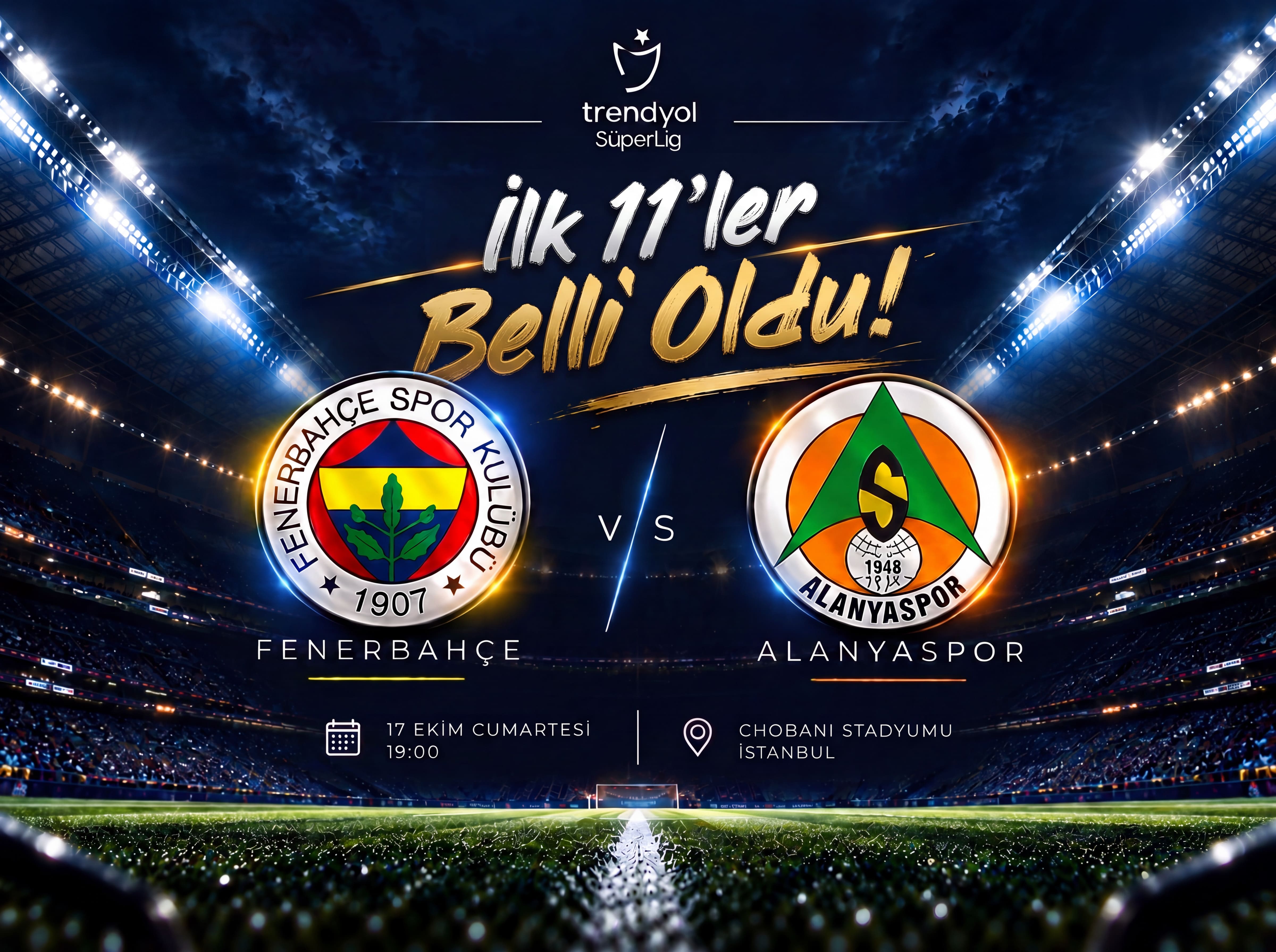 Fenerbahçe'de Alanyaspor mesaisi! İşte sahaya çıkacak 11