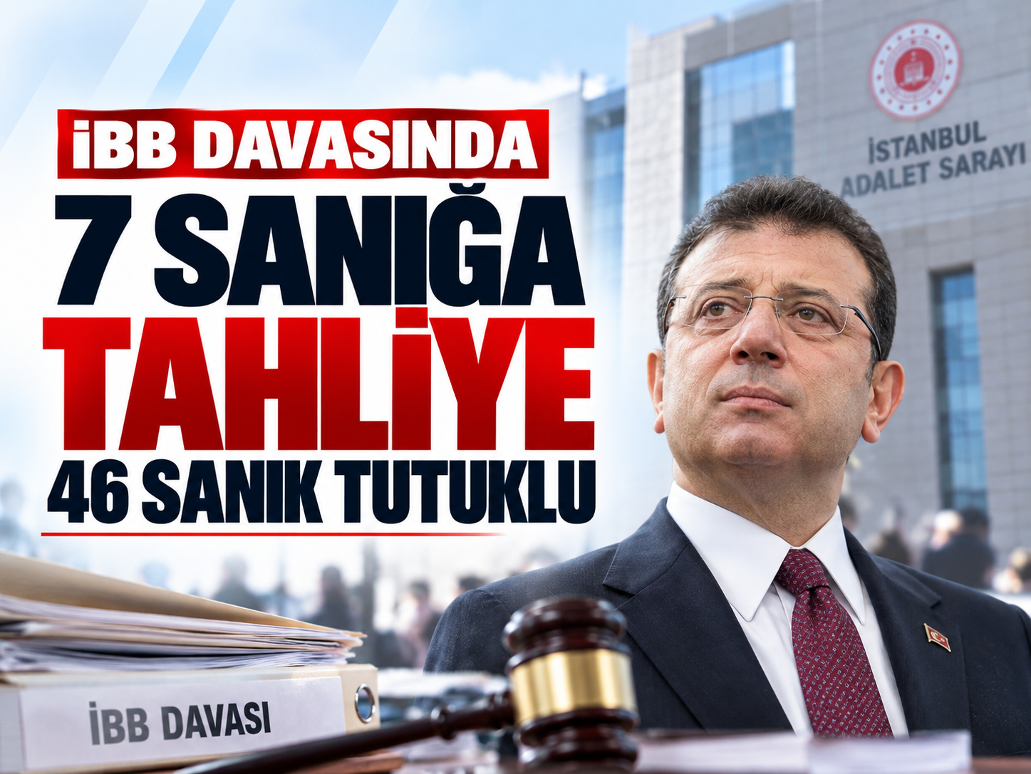 İBB davasında 7 sanığa tahliye kararı! 46 kişinin tutukluluğu sürecek