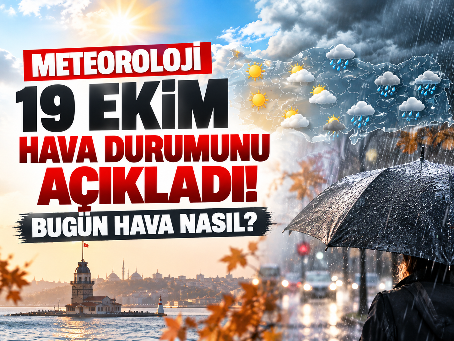 Meteoroloji 19 Ekim hava durumunu açıkladı! Bugün hava nasıl?