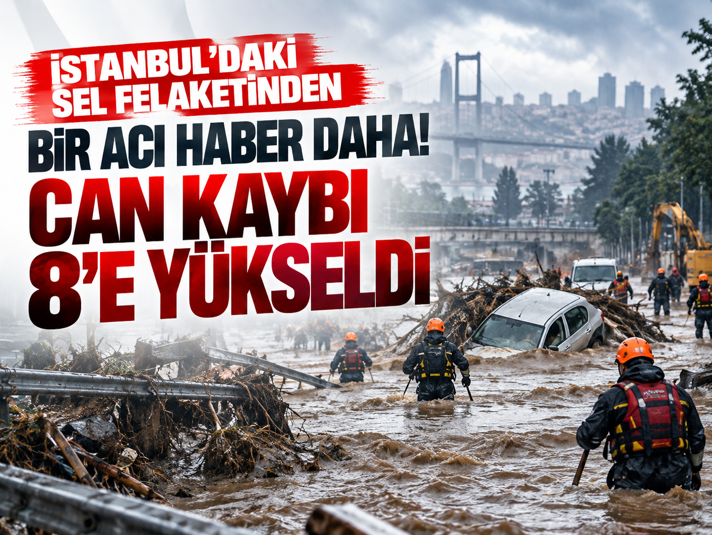 İstanbul'daki sel felaketinden bir acı haber daha! Can kaybı 8'ye yükseldi