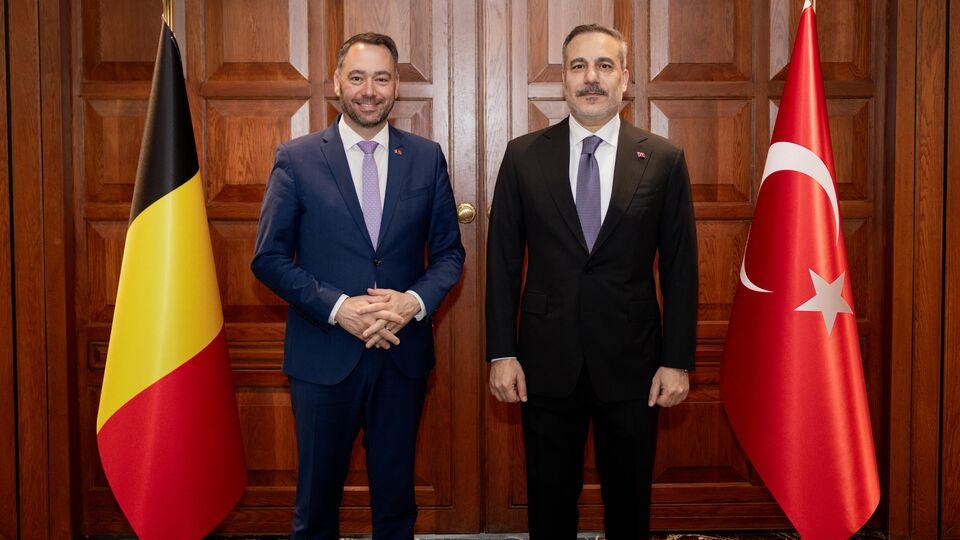 Bakan Fidan Belçikalı mevkidaşıyla bir araya geldi