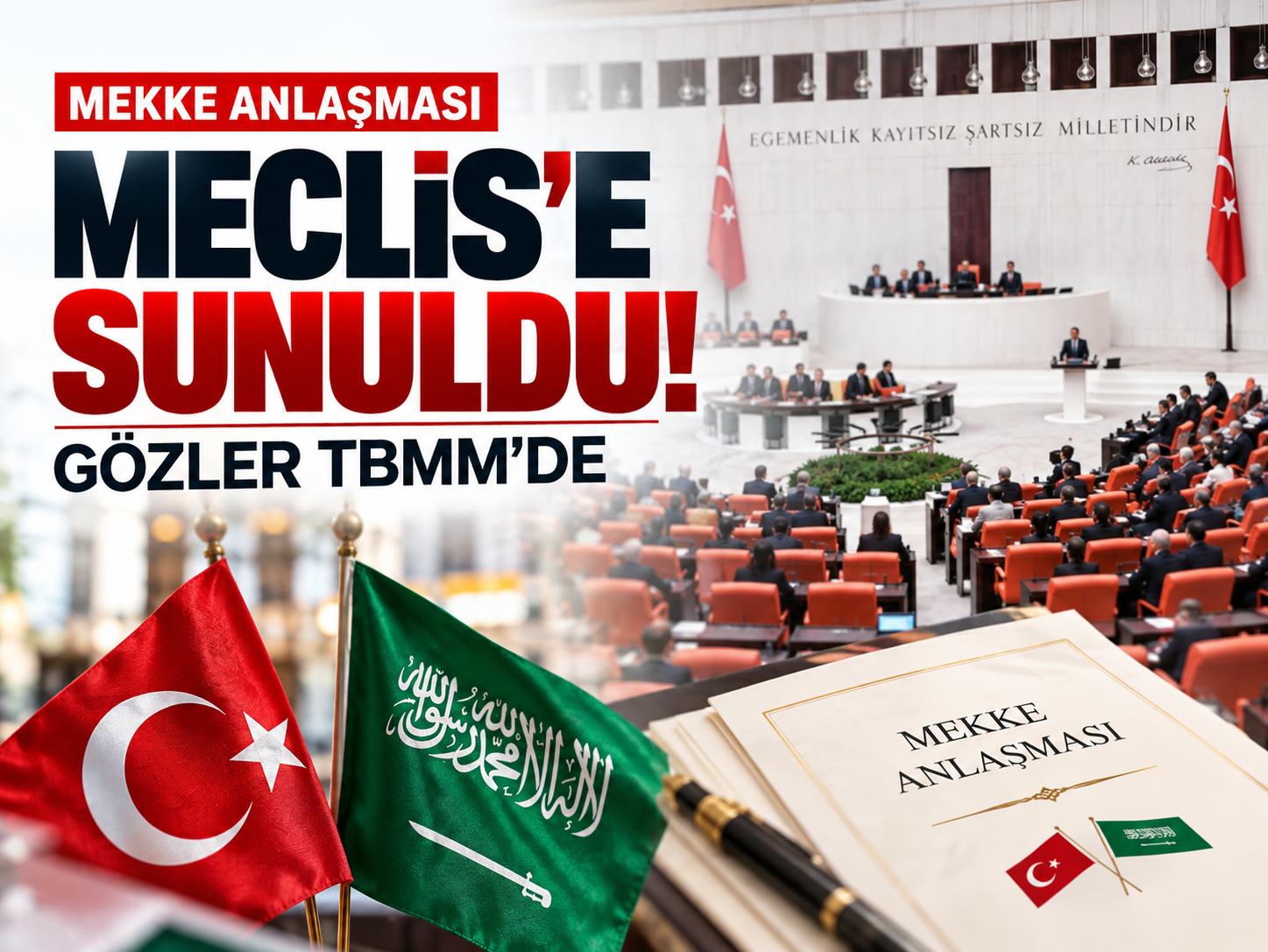 Mekke Anlaşması Meclis'e sunuldu! Gözler TBMM'de