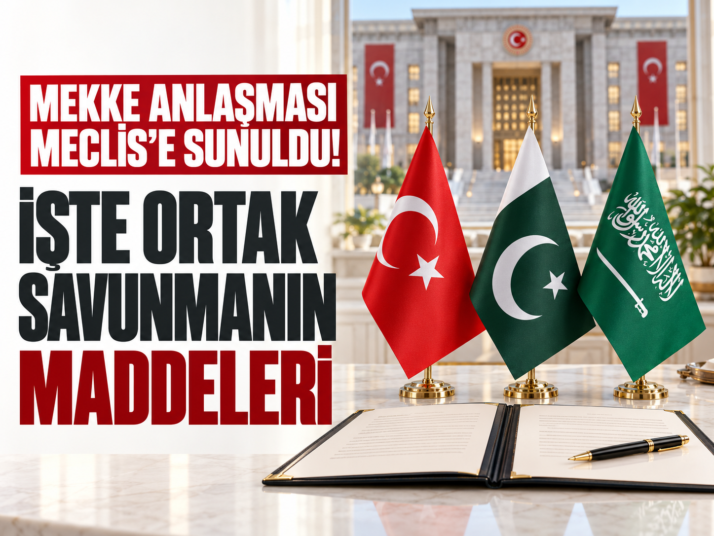Mekke Anlaşması Meclis’e sunuldu! İşte ortak savunmanın maddeleri