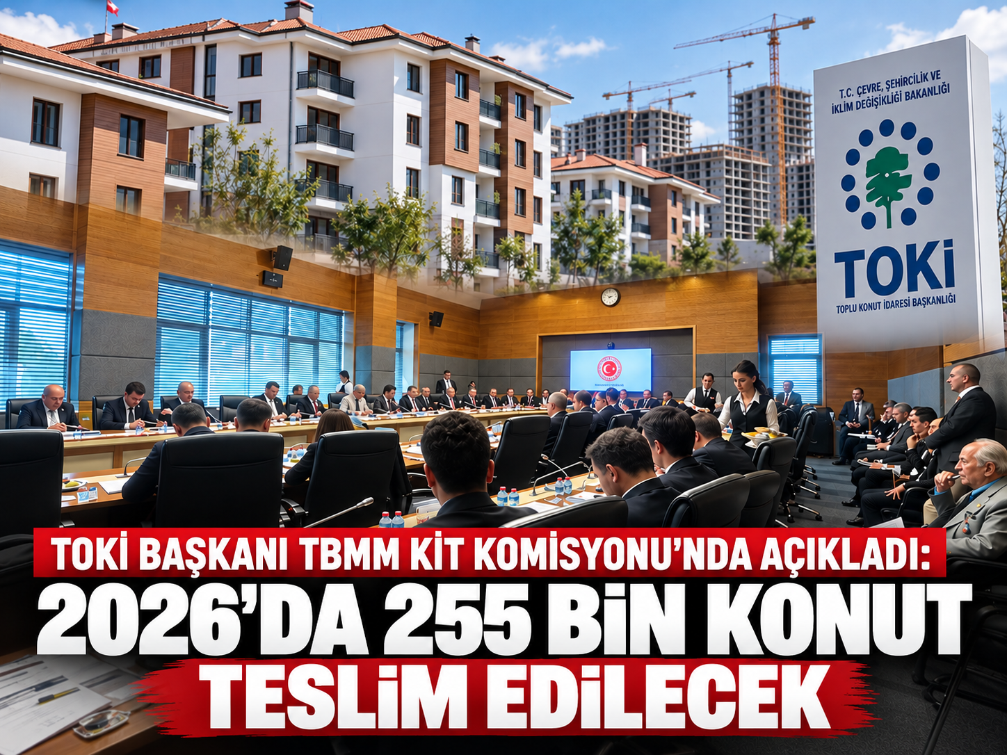 TOKİ Başkanı TBMM KİT Komisyonu'nda açıkladı: 2026'da 255 bin konut teslim edilecek