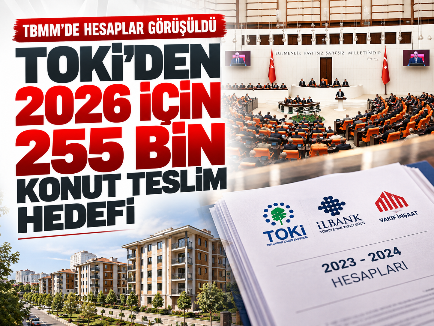 TOKİ ve İLBANK’ın hesapları TBMM’de görüşüldü