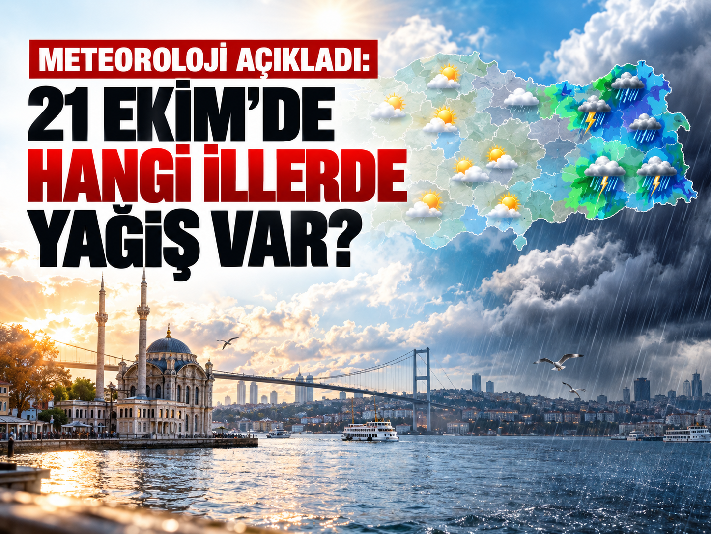 Meteoroloji açıkladı: 21 Ekim'de hangi illerde yağış var?