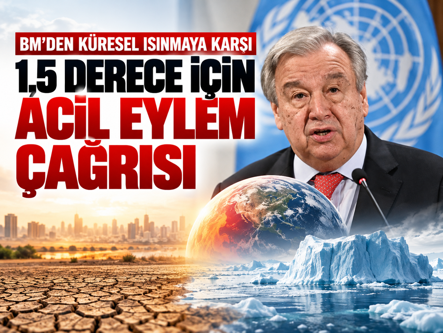 BM'den küresel ısınmaya karşı 1,5 derece için acil eylem çağrısı