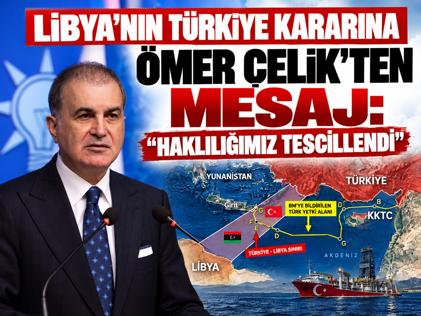 Libya'nın Türkiye kararına Ömer Çelik'ten mesaj: "Haklılığımız tescillendi"