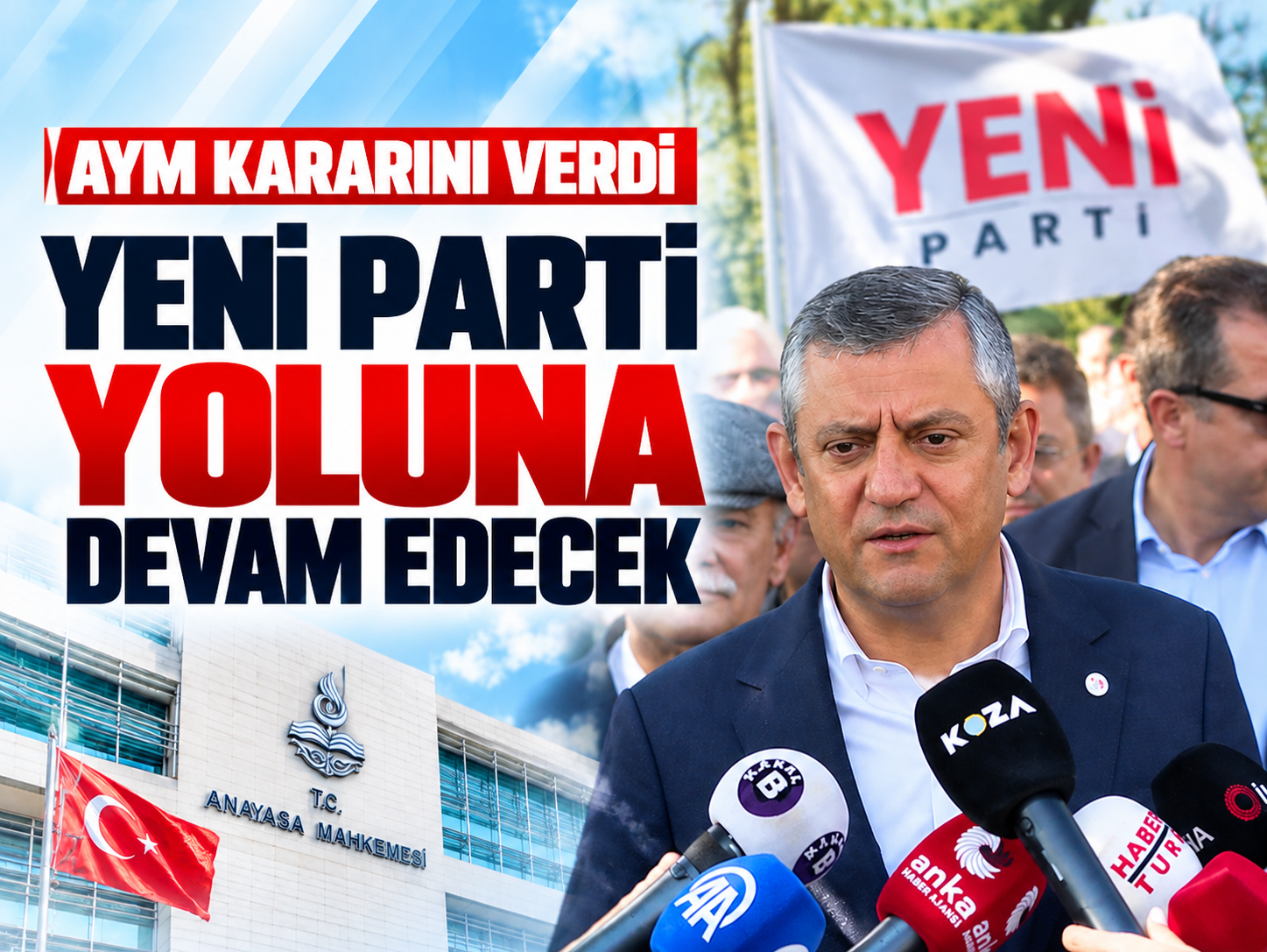Özgür Özel'den AYM kararı sonrası: Millete rağmen olmaz!