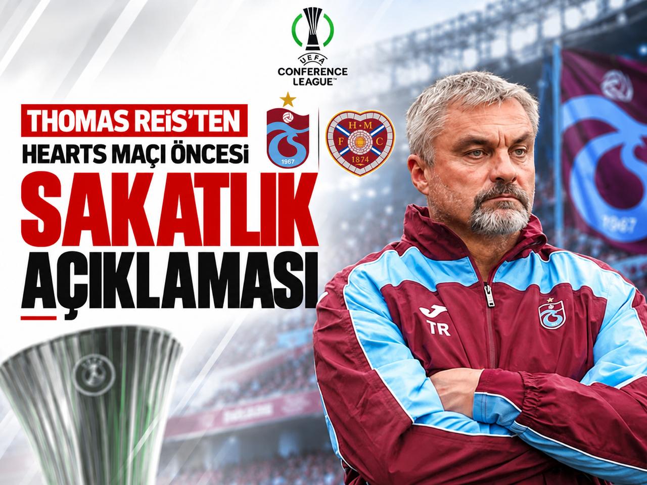 Trabzonspor'da Hearts maçı öncesi iki futbolcudan kötü haber