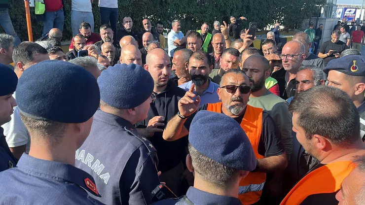 300 tır şoförü Kapıkule’de eylem yaptı