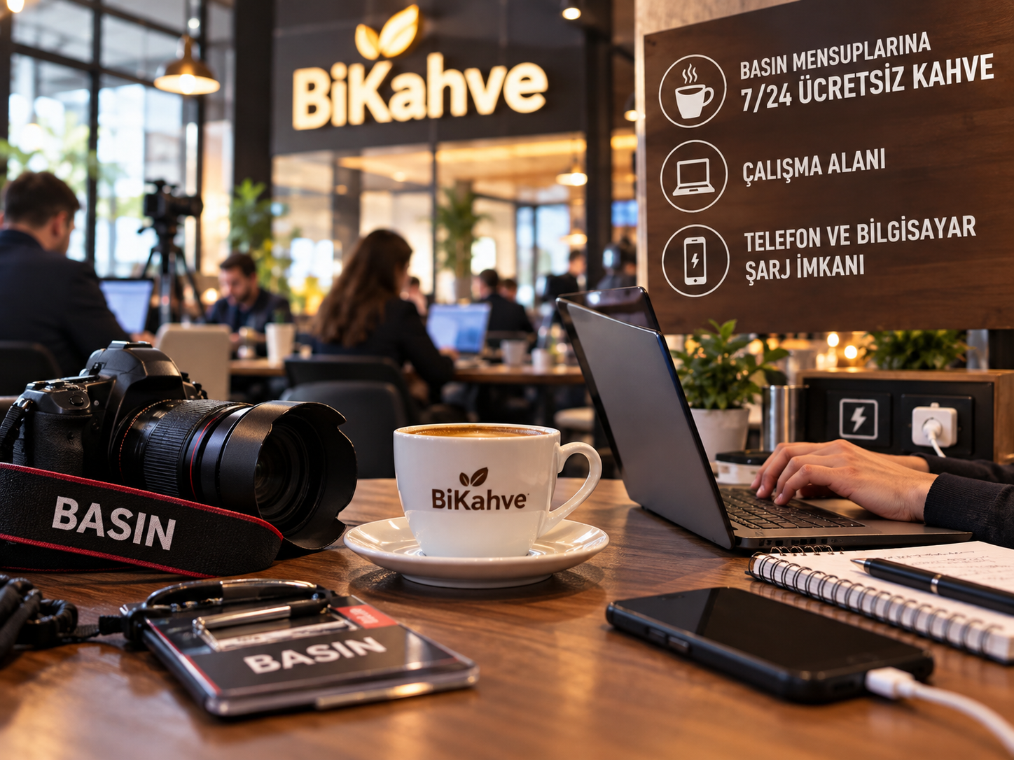 Bahçelievler’den gazetecilere 7/24 “BiKahve” desteği