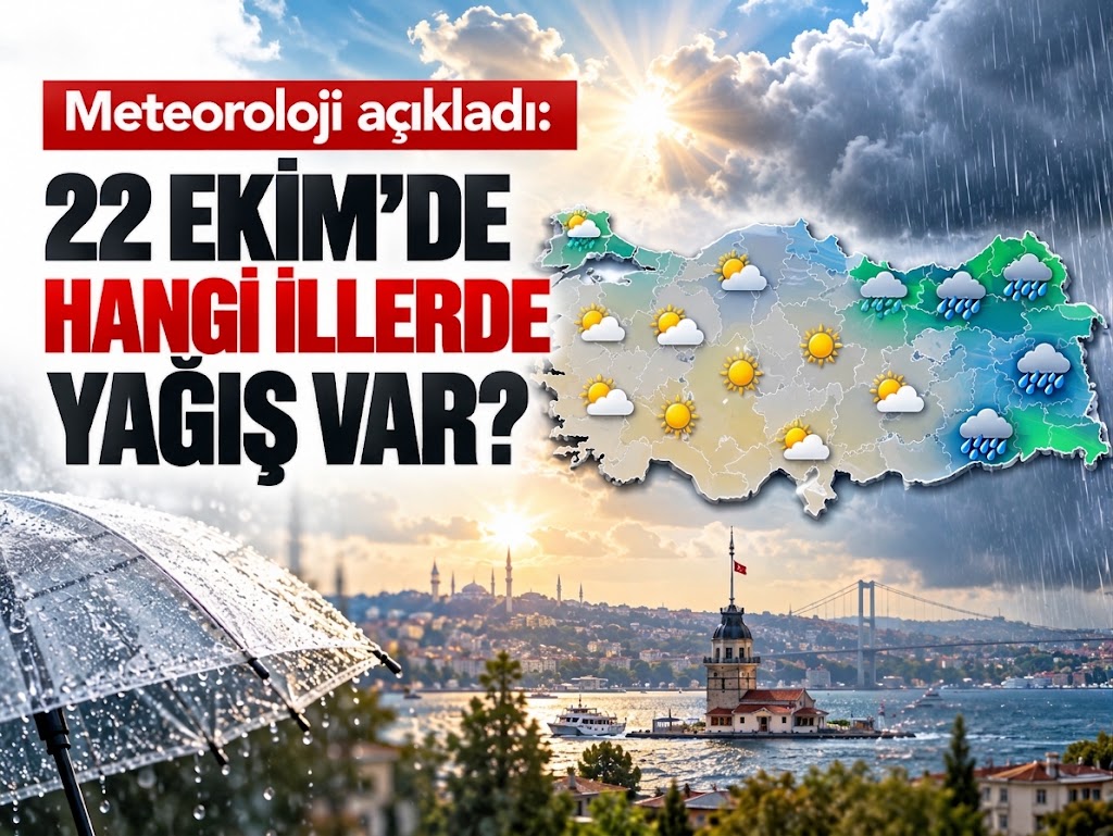 Meteoroloji açıkladı: 22 Ekim'de hangi illerde yağış var?