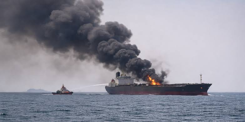 İran duyurdu: Basra Körfezi'nde petrol transferi yapan 4 gemi vuruldu