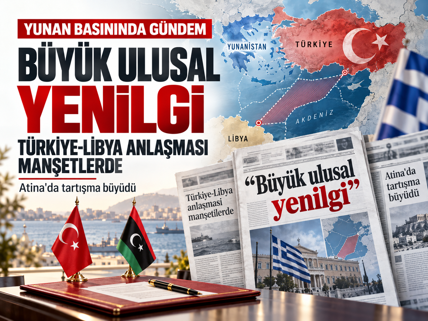 Türkiye-Libya anlaşması Yunan basınında gündem oldu: "Büyük ulusal yenilgi"