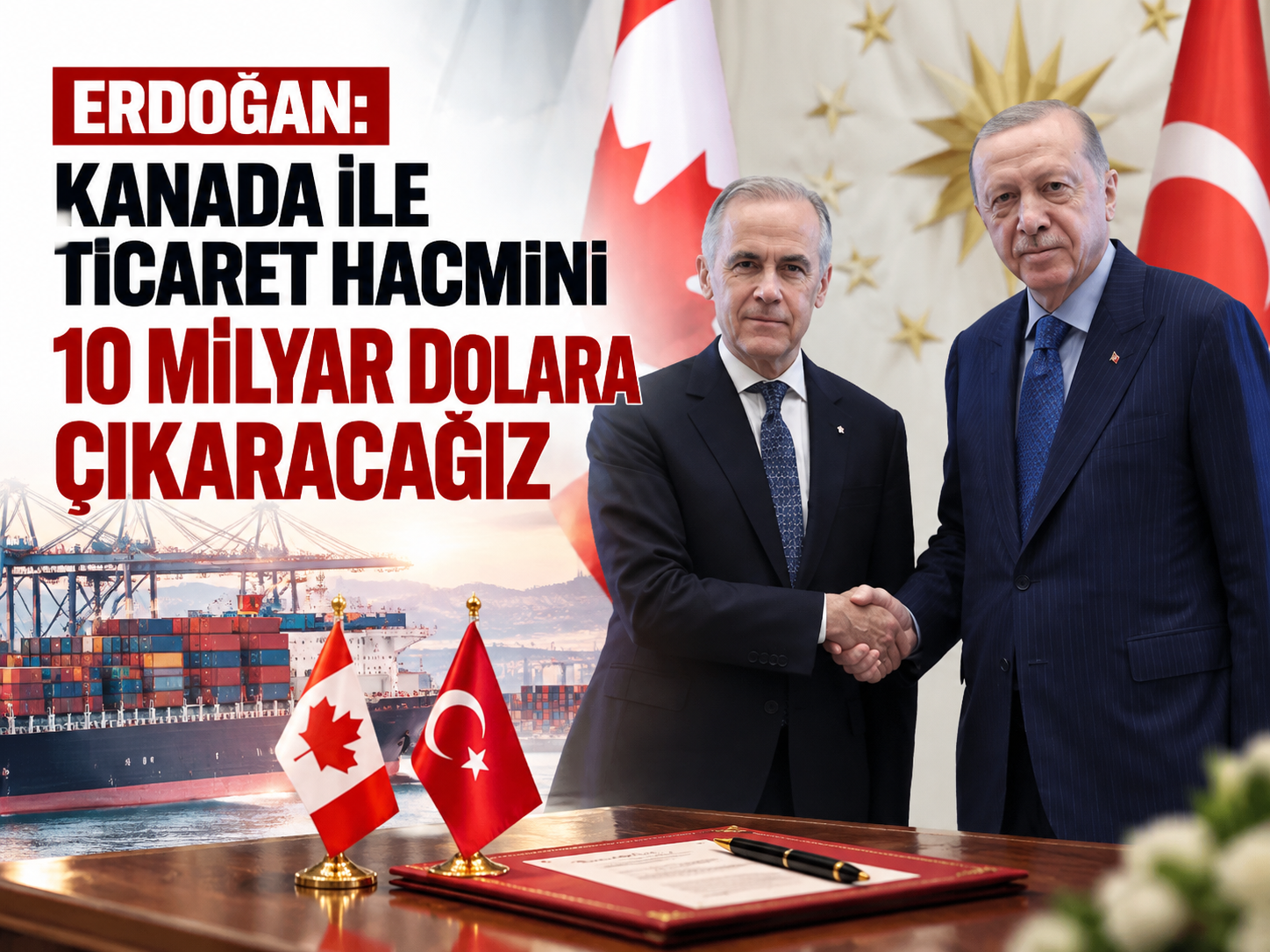 Erdoğan ve Carney'den ortak açıklama