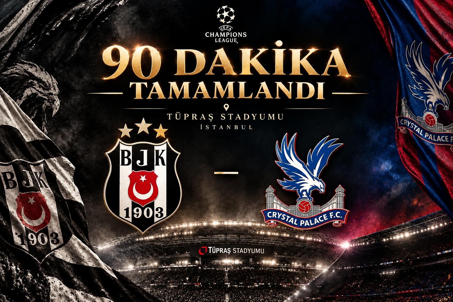 Beşiktaş’ın Avrupa gecesinde 4 gol, 1 kırmızı kart