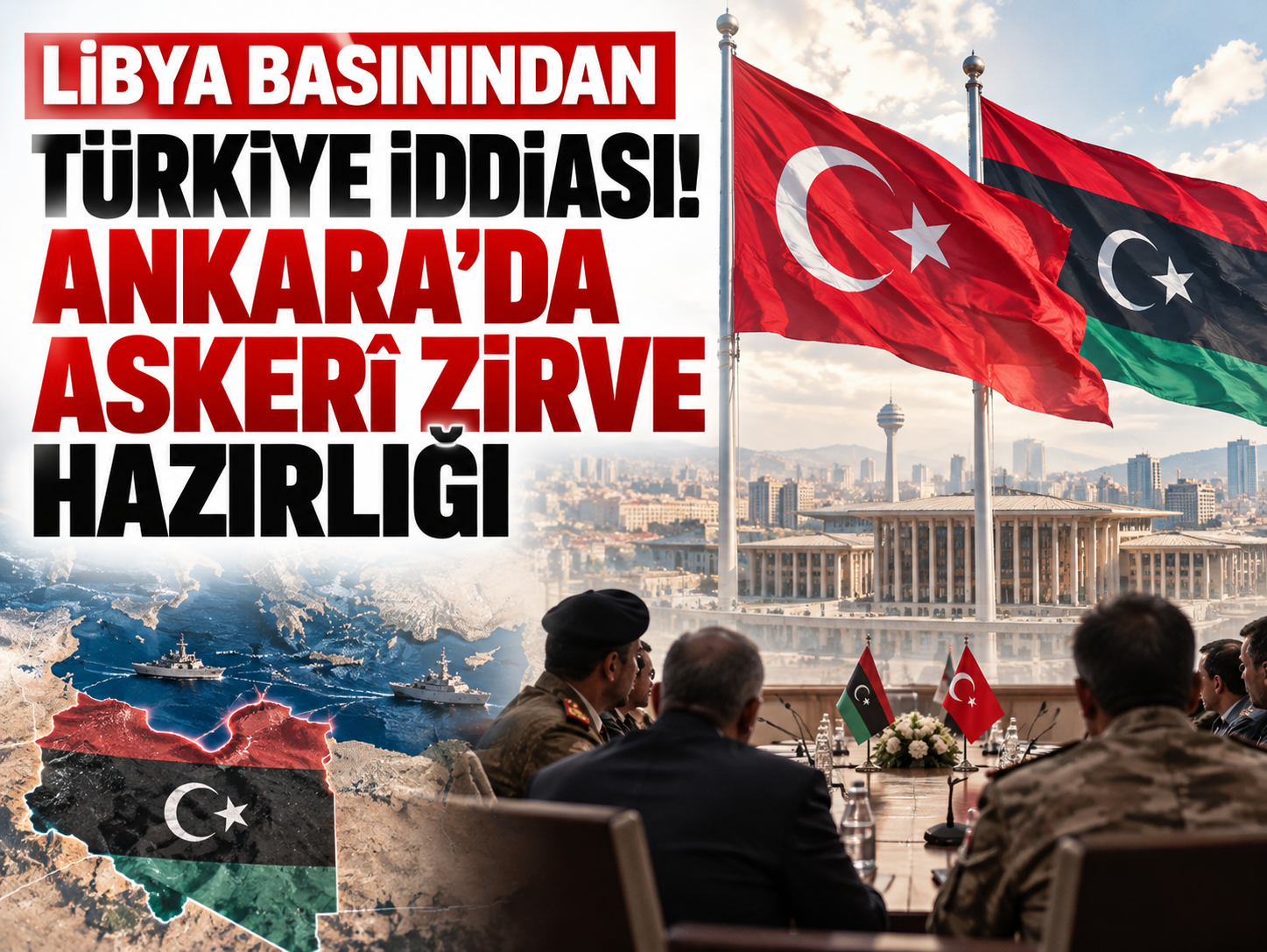 Libya basınından Türkiye iddiası! Ankara'da askerî zirve hazırlığı