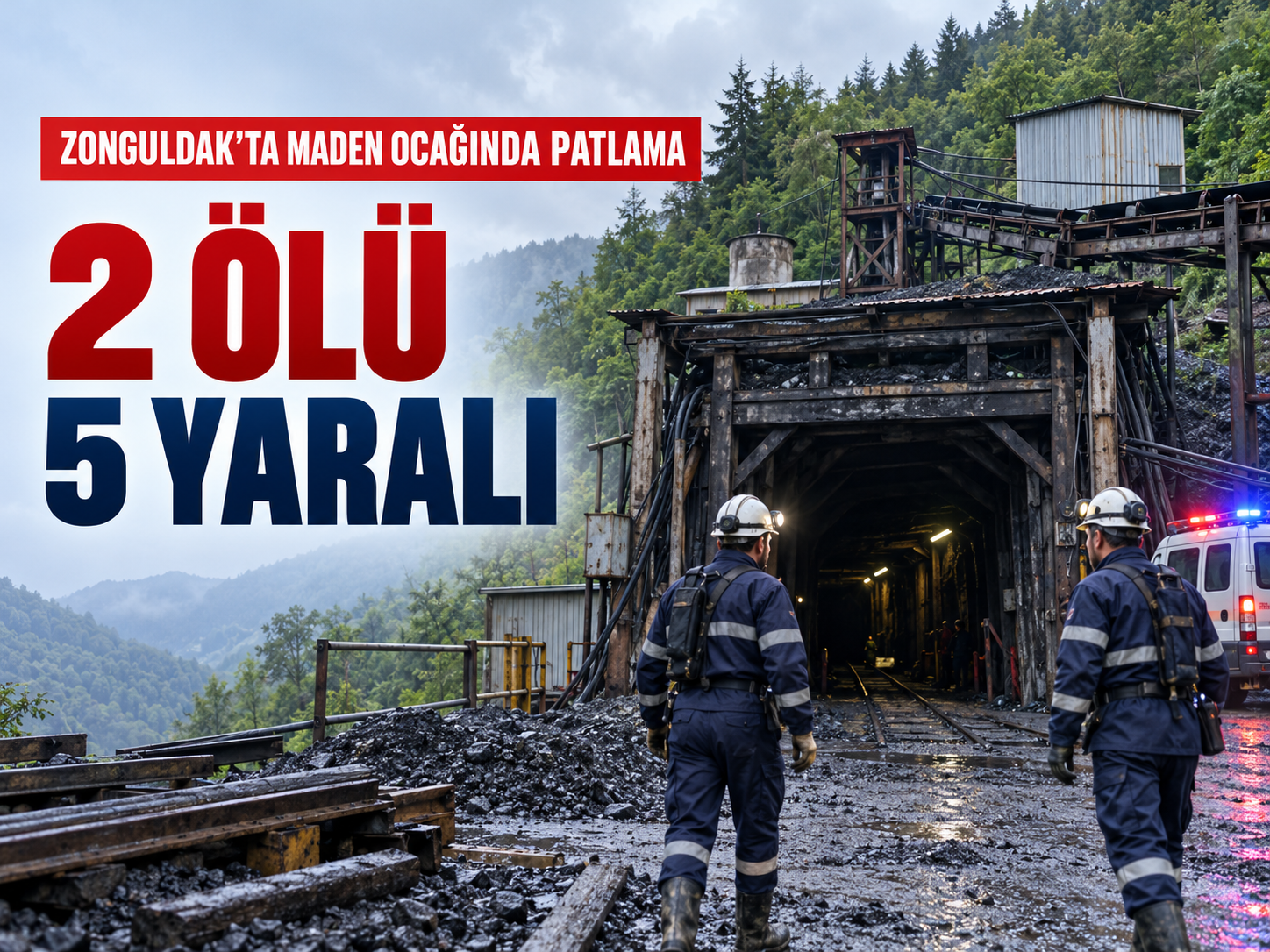 Zonguldak'ta maden ocağında patlama: 2 ölü, 5 yaralı
