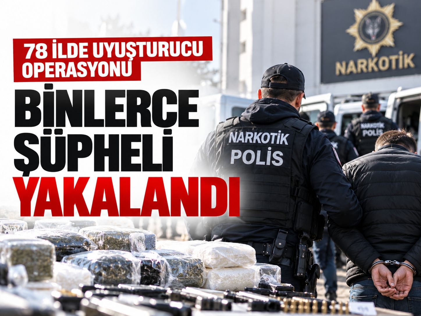 78 ilde uyuşturucu operasyonu: 2 bin 733 şüpheli yakalandı