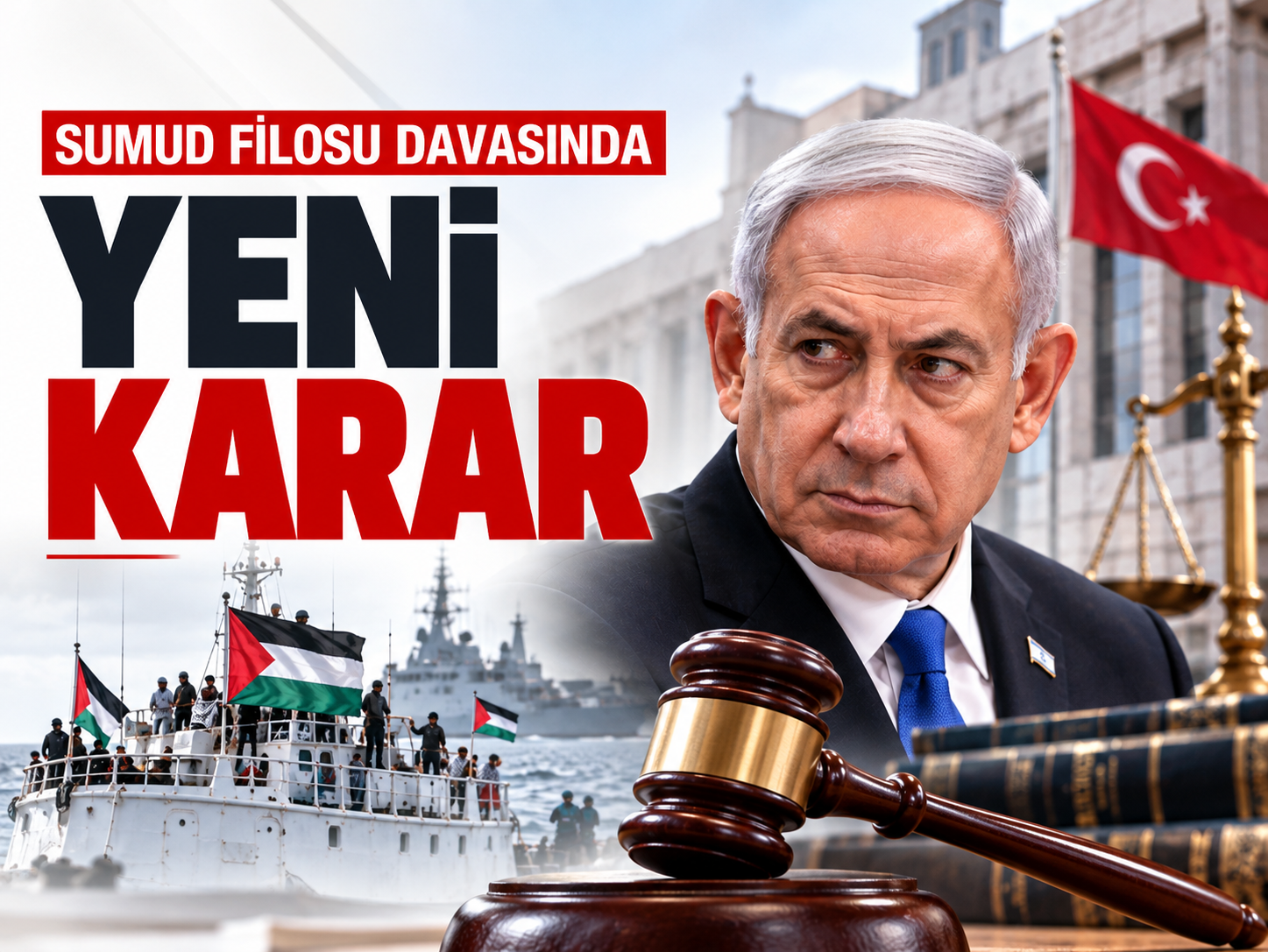 Netanyahu'nun da yargılandığı Sumud Filosu davasında yeni karar