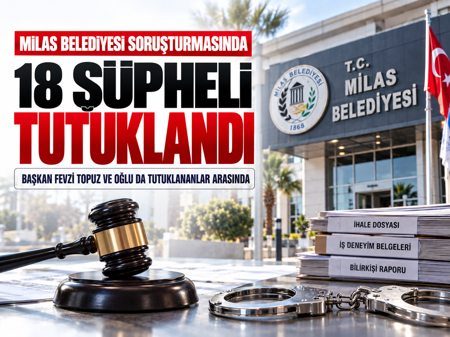 Milas'ta 18 tutuklama: Dosyada milyarlık ihale iddiası