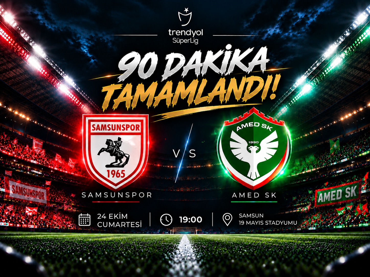 Samsun’da nefes kesen maç! Son sözü kim söyledi?