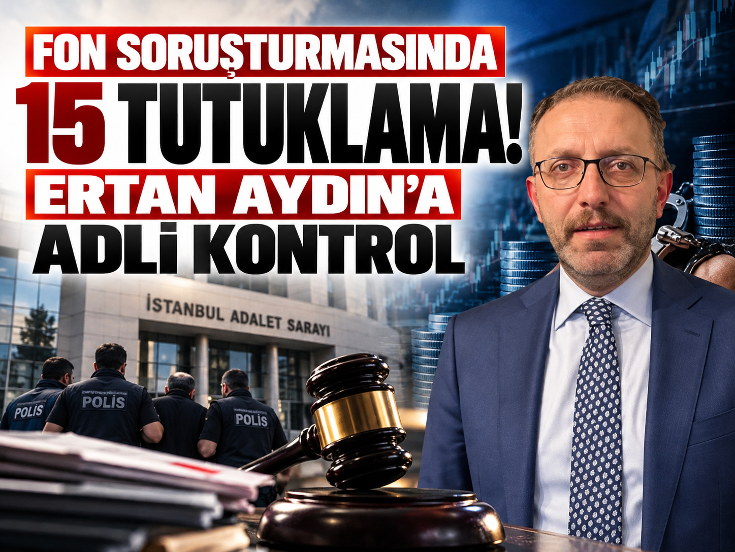 Fon soruşturmasında 15 tutuklama! Ertan Aydın'a adli kontrol