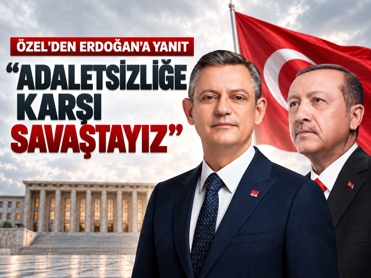 Özel'den Erdoğan'a: "Adaletsizliğe karşı savaştayız"