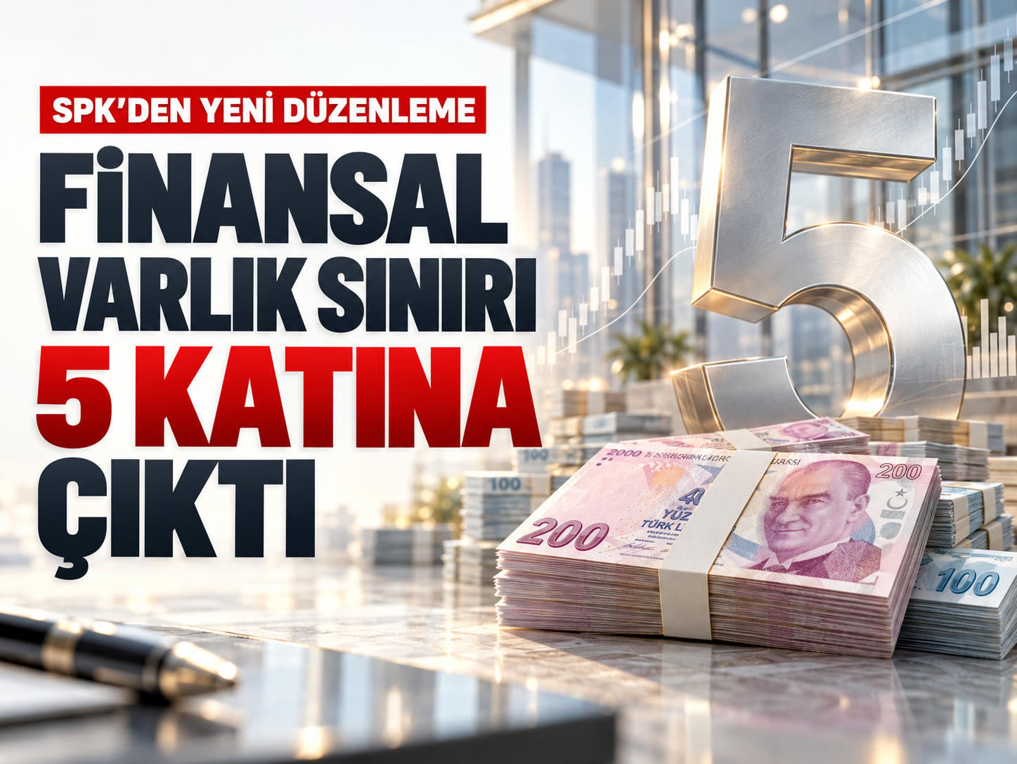 SPK finansal varlık sınırını beş katına çıkardı