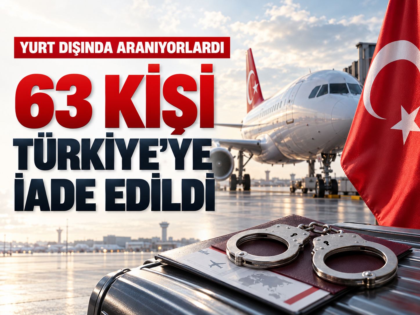 Yurt dışında aranan 63 kişi Türkiye'ye iade edildi