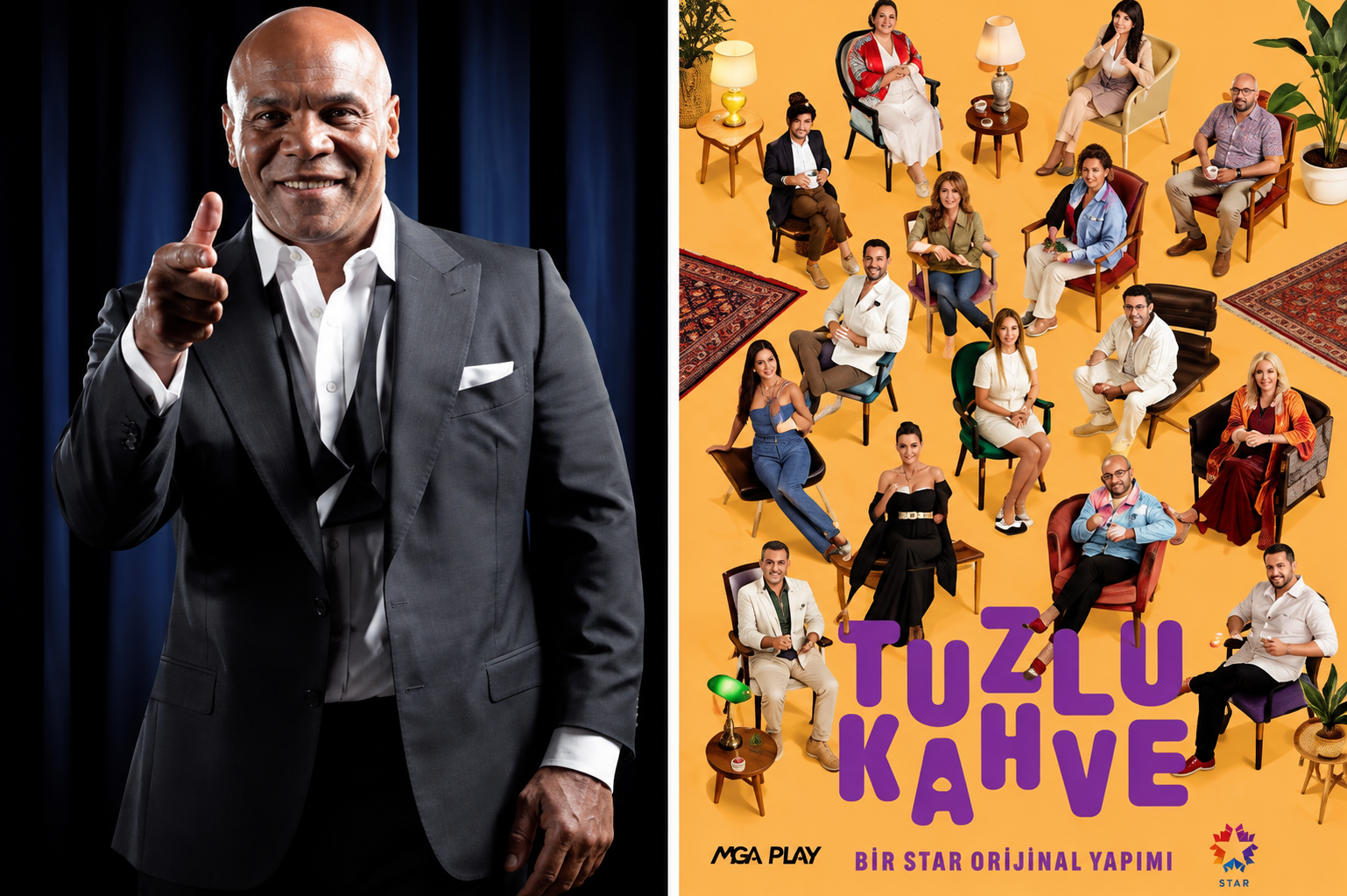 Boks efsanesi Mike Tyson, Tuzlu Kahve dizisine konuk olacak!