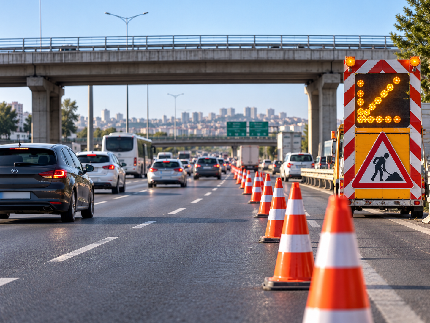 D-100'de 50 günlük trafik düzenlemesi başlıyor