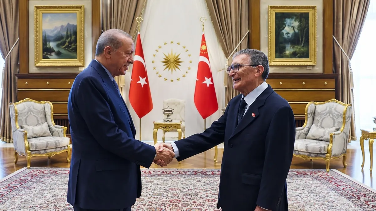 Erdoğan, Nobel ödüllü Aziz Sancar'ı kabul etti