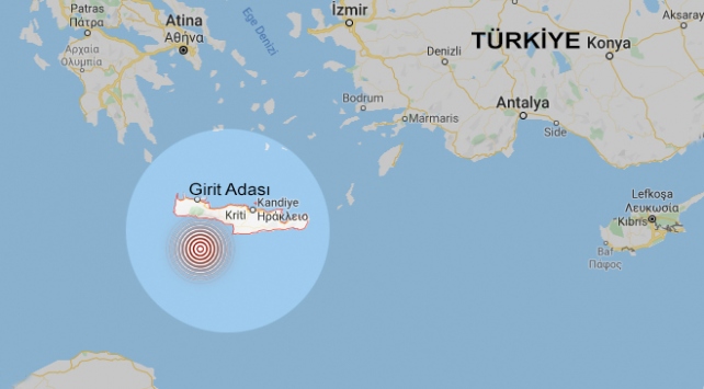 Akdeniz'de deprem: Girit açıklarında sarsıntı