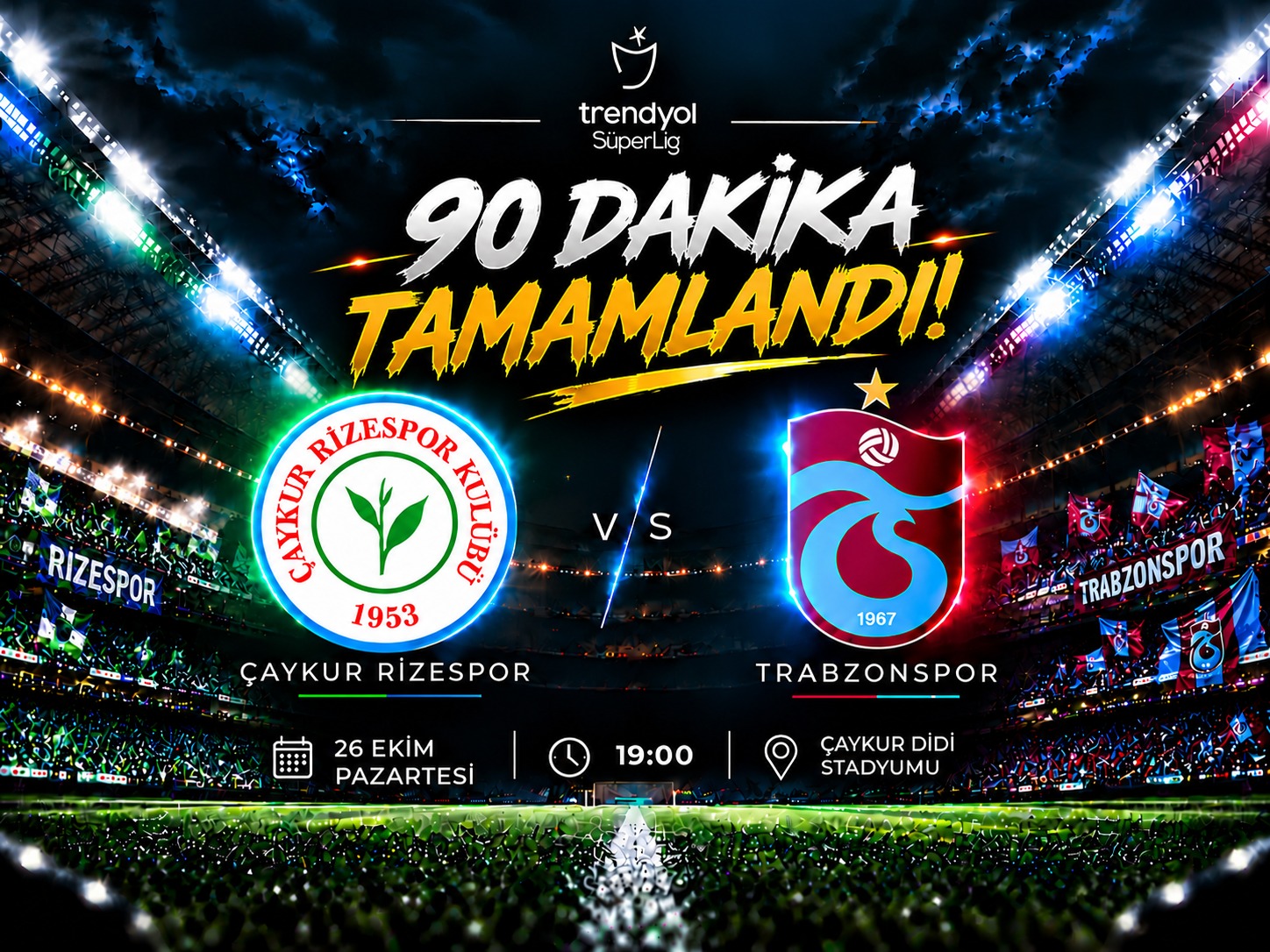 Karadeniz derbisinde 7 gollü maç! Trabzonspor'dan tarihi geri dönüş