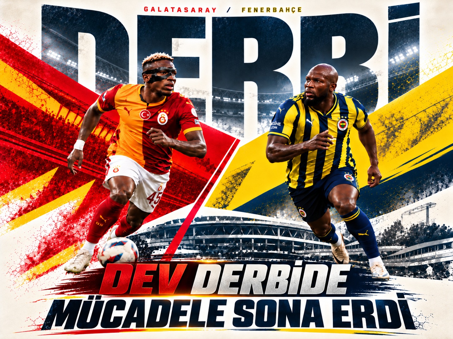 Derbide kazanan Galatasaray! Osimhen geceye damga vurdu