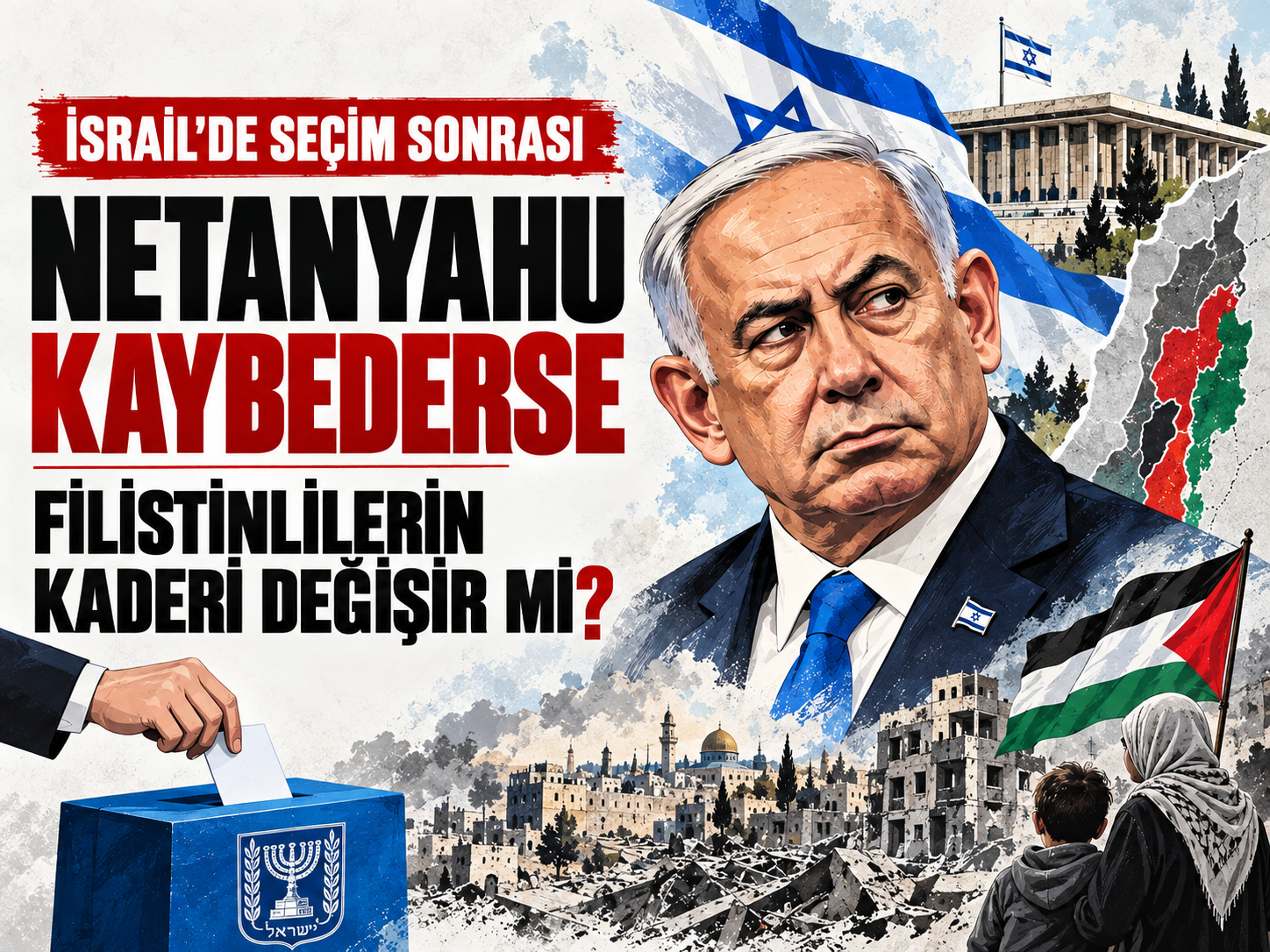 İsrail'de seçim sonrası Netanyahu kaybederse Filistinlilerin kaderi değişir mi?