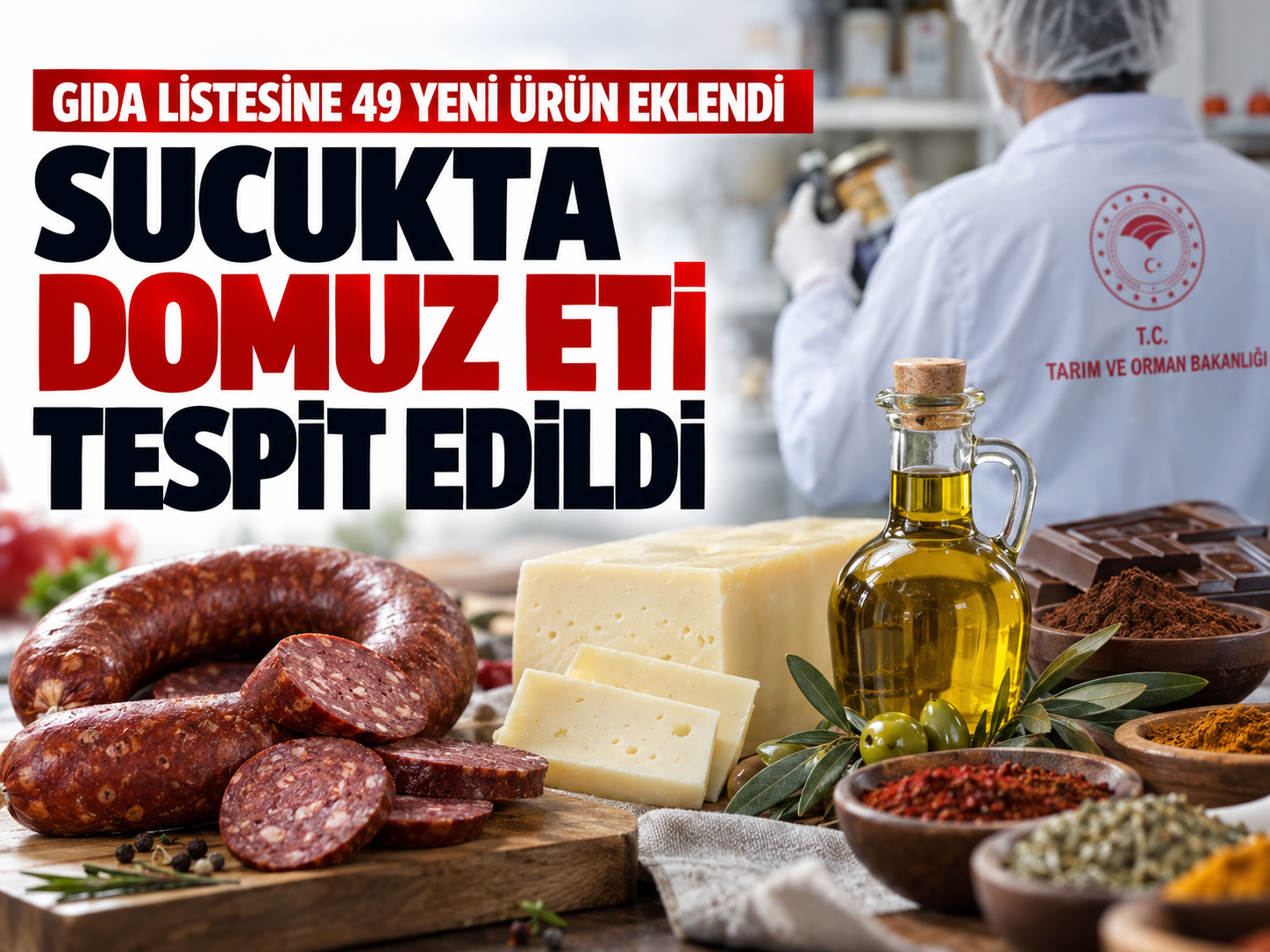 Sucukta domuz eti, kaşarda eritme tuzu! 49 ürün listeye girdi